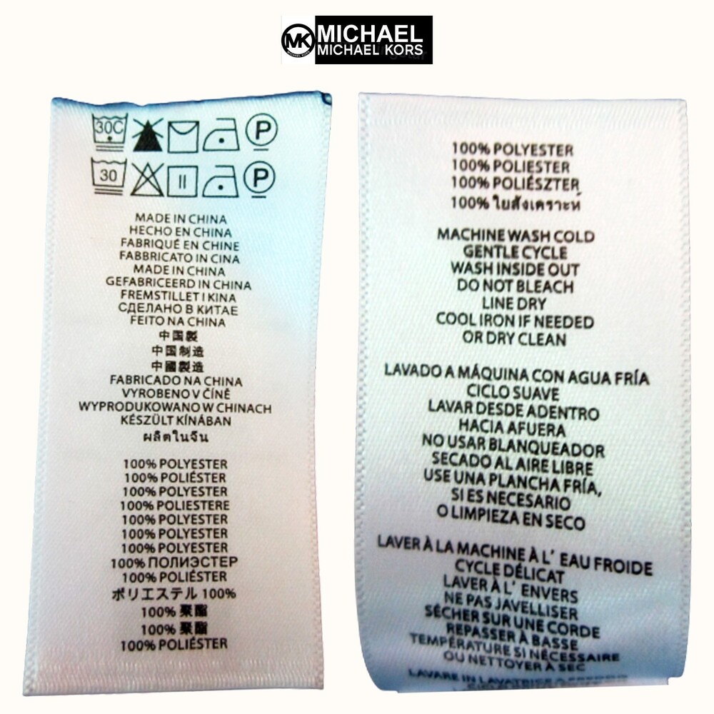 MICHAEL Michael Kors NEW Real Navy Vine-Leaf Zip 3/4 Sleeve Top - Picture 11 of 12